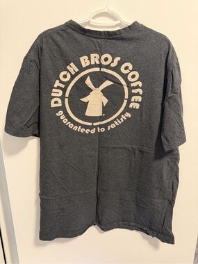 Dutch Bros Charcoal Gray Short Sleeve Logo Tee
